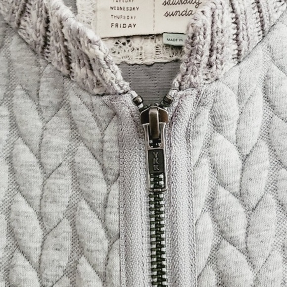 Anthropologie by Saturday Sunday - Quilted Knit Jacket Women's Size Small - Picture 4 of 7